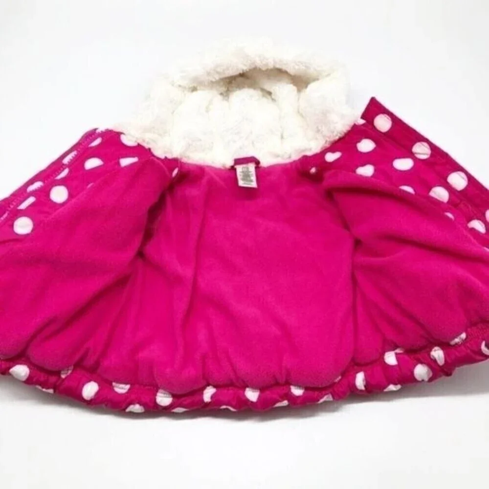 DISNEY Baby Girls Minnie Puffer Winter Jacket
